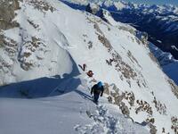 Départ pour la Pointe du Midi Départ pour la Pointe du Midi